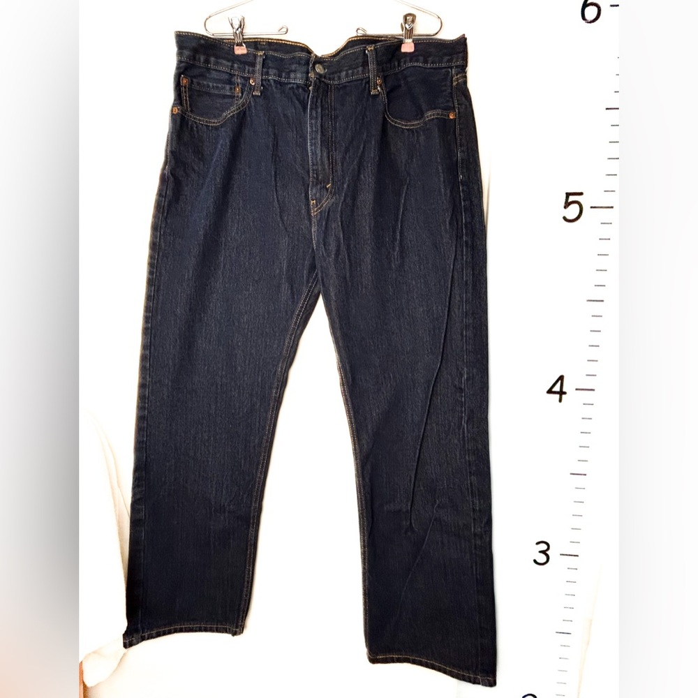 Levi's 505 Regular Straight Leg Blue Denim Jeans 40x30 Men's
